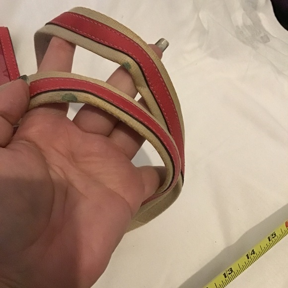 Coach heritage stripe set - purse, makeup bag and mini skinny - Picture 6 of 10